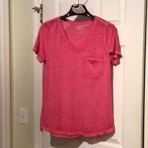Hot pink sheer tee